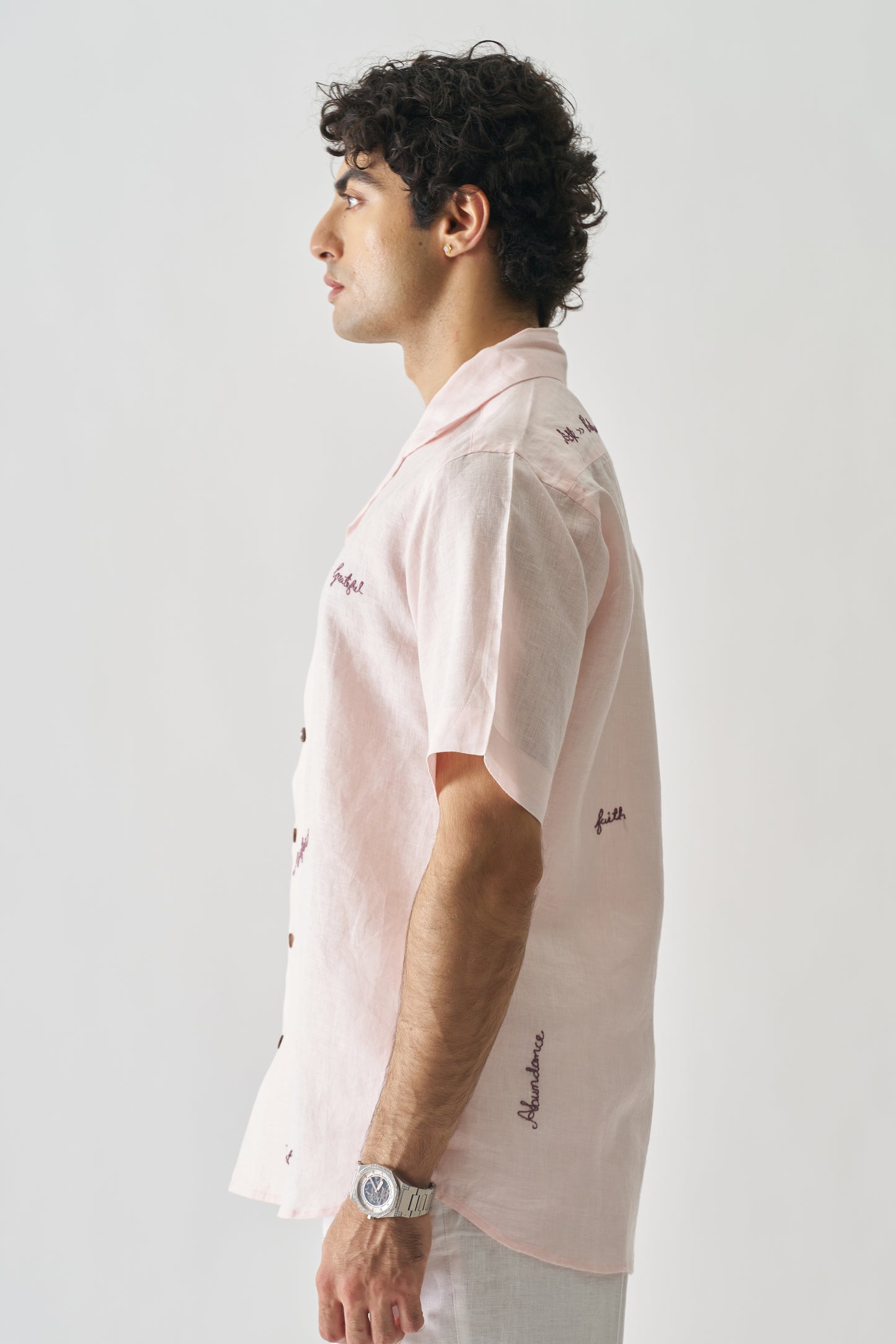 πΈ 11:11 β Hand Embroidered Unisex Pure Linen Shirt