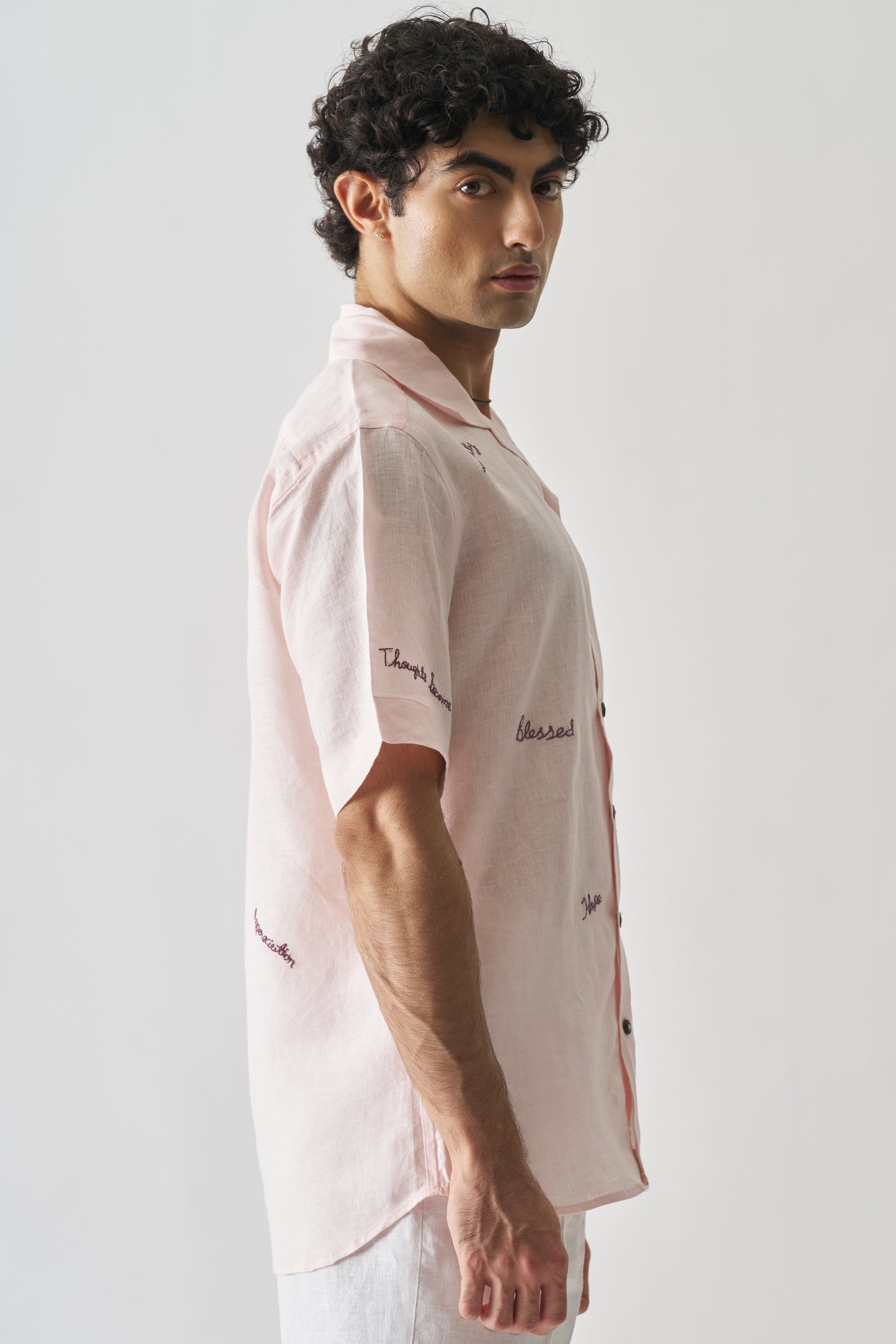 πΈ 11:11 β Hand Embroidered Unisex Pure Linen Shirt