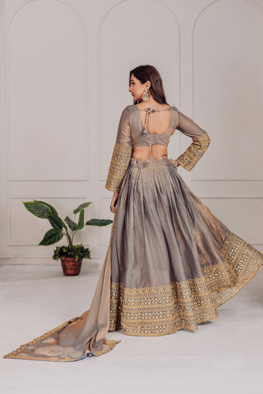 ridal Wear Heavy Fendi Embroidered Lehenga Choli | Garmex Export