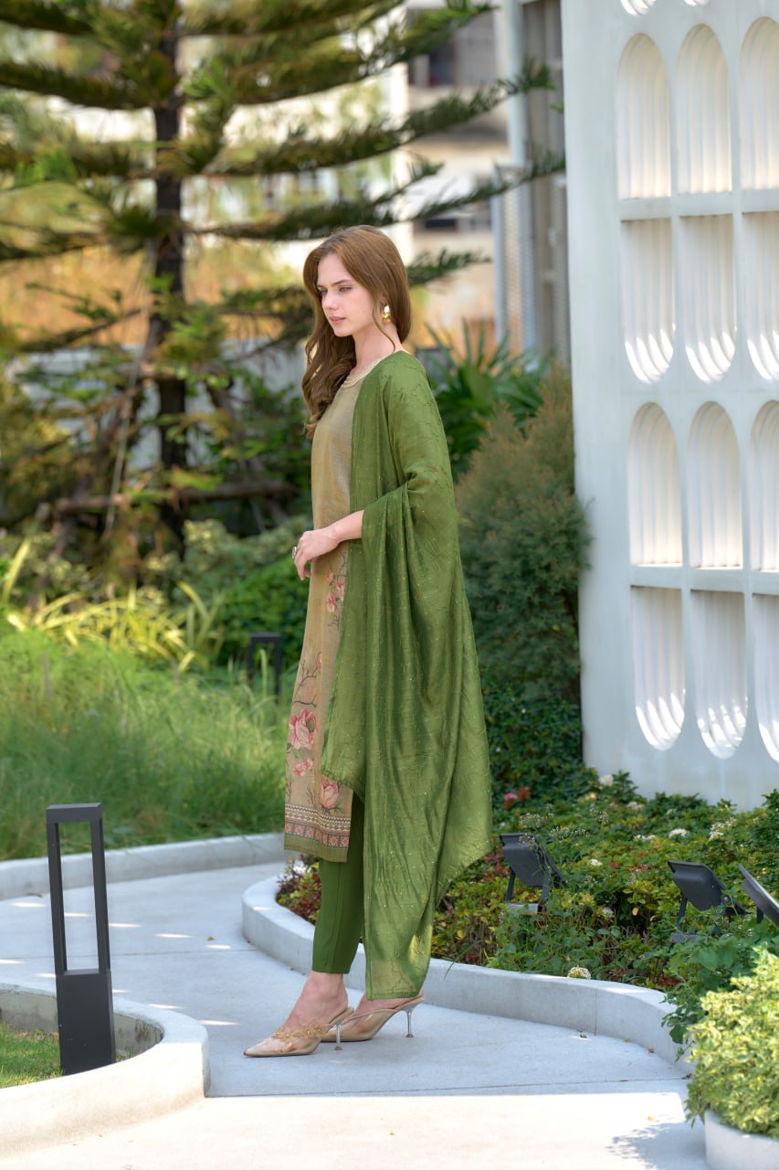 Elegant Straight Kurti Pant Dupatta Set | Garmex Export