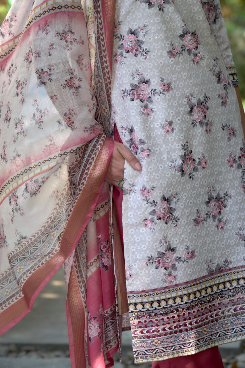 Elegant Straight Kurti Pant Dupatta Set | Garmex Export