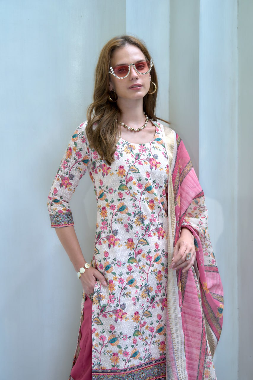 Elegant Straight Kurti Pant Dupatta Set β GE06-01 | Garmex Export π