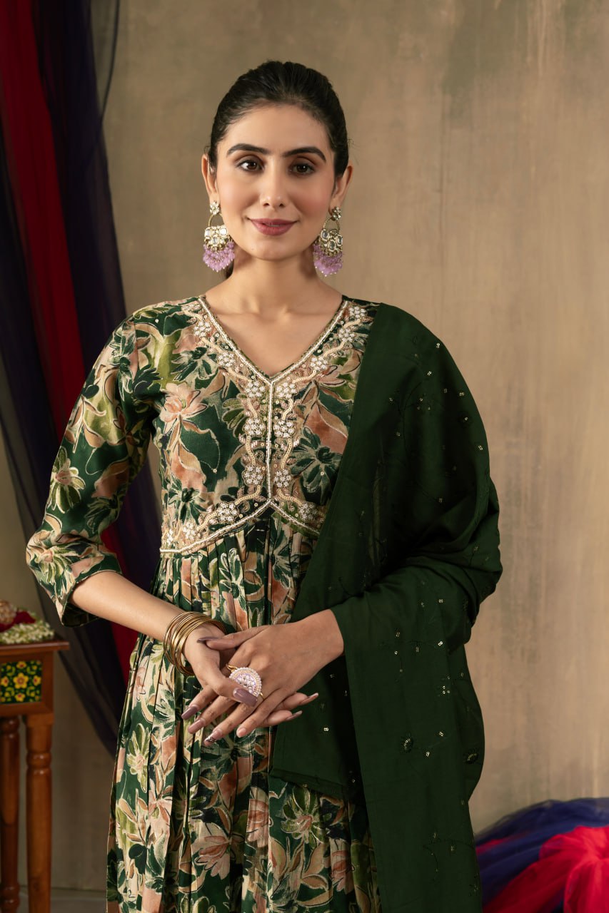 Elegant Embroidered Straight Kurti Pant Dupatta Set – GE04-04 | 2 Gorgeous Colors