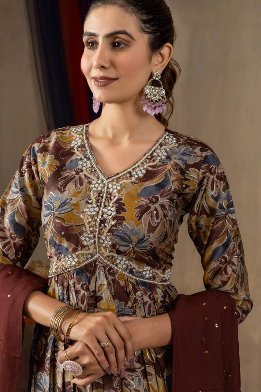 Elegant Embroidered Straight Kurti Pant Dupatta Set – GE04-04 | 2 Gorgeous Colors