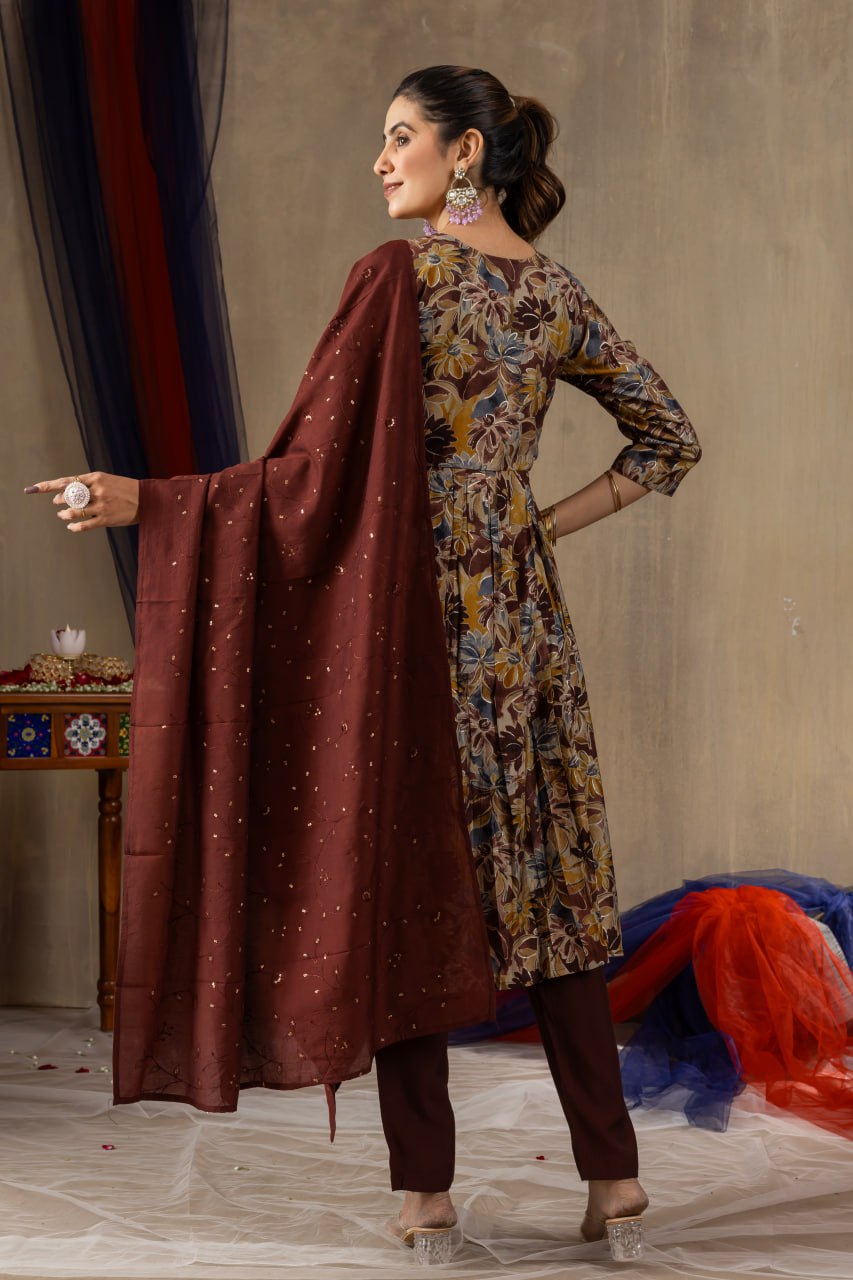 Elegant Embroidered Straight Kurti Pant Dupatta Set – GE04-04 | 2 Gorgeous Colors