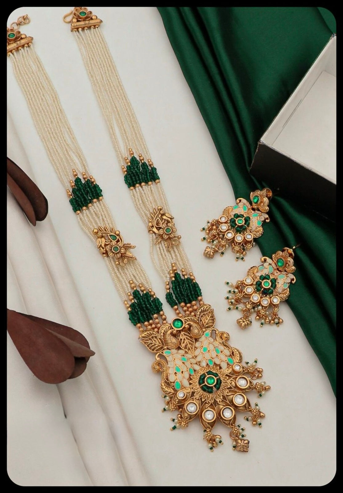 Garmex Export – Brass High Gold Mala Pendant Set