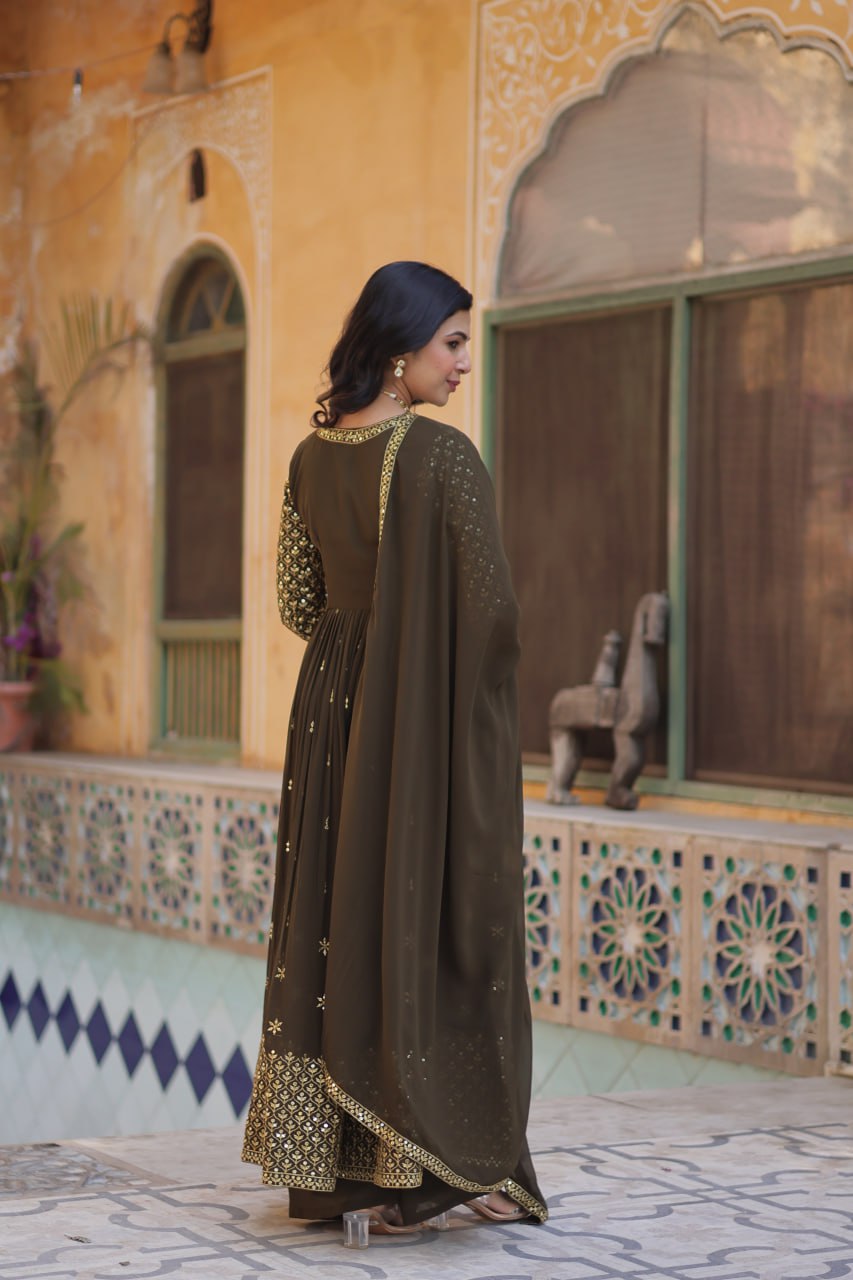 Premium Readymade Gown Collection (Top‐Bottom‐Dupatta Set)