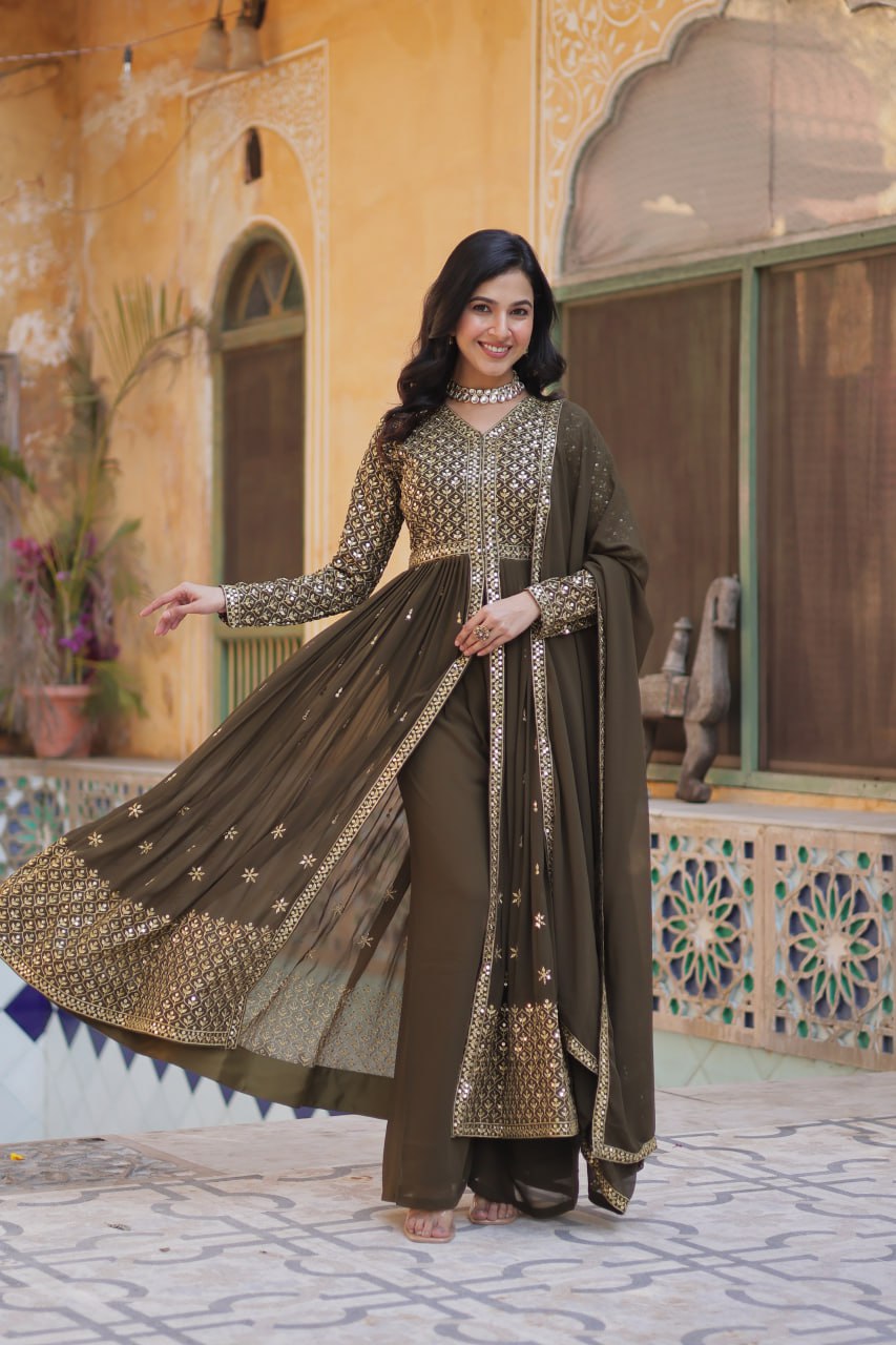 Premium Readymade Gown Collection (Top‐Bottom‐Dupatta Set)