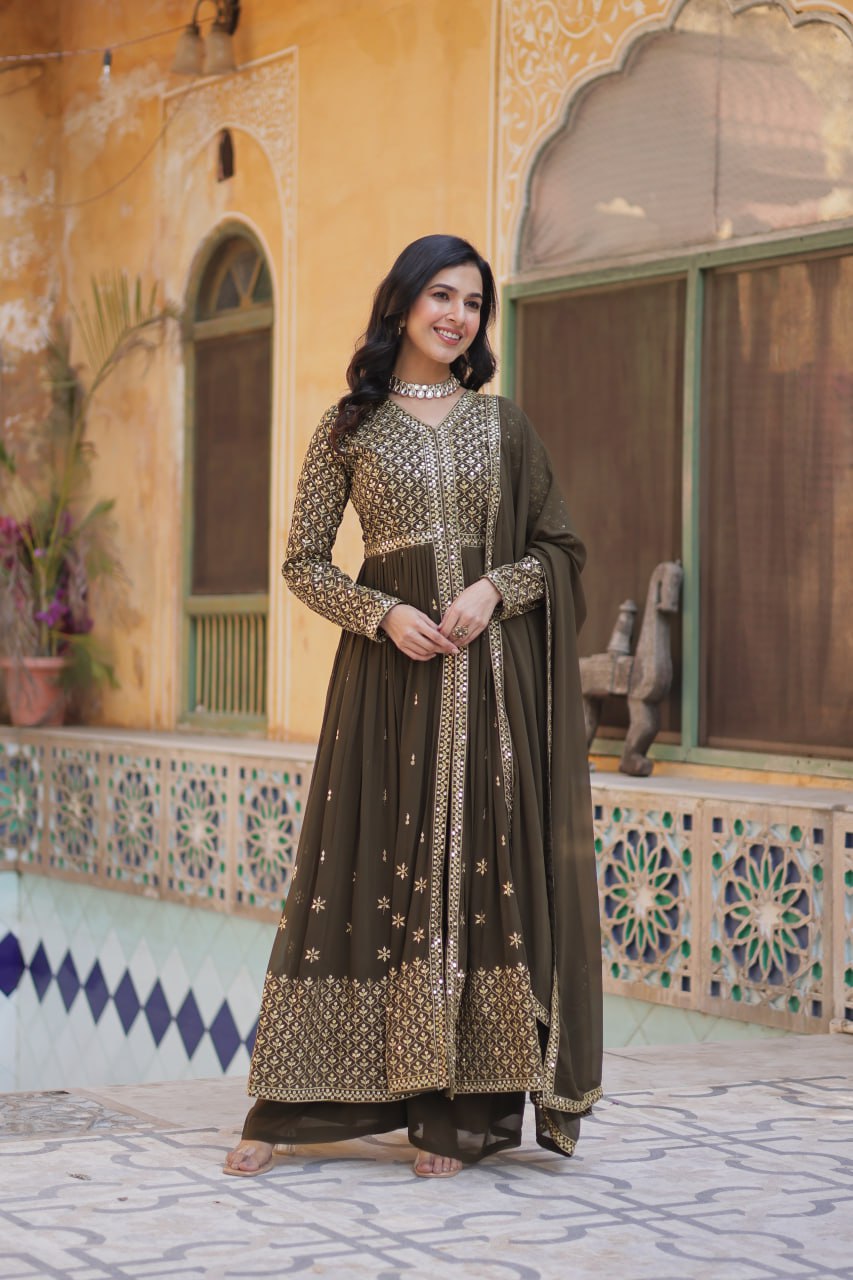 Premium Readymade Gown Collection (Top‐Bottom‐Dupatta Set)