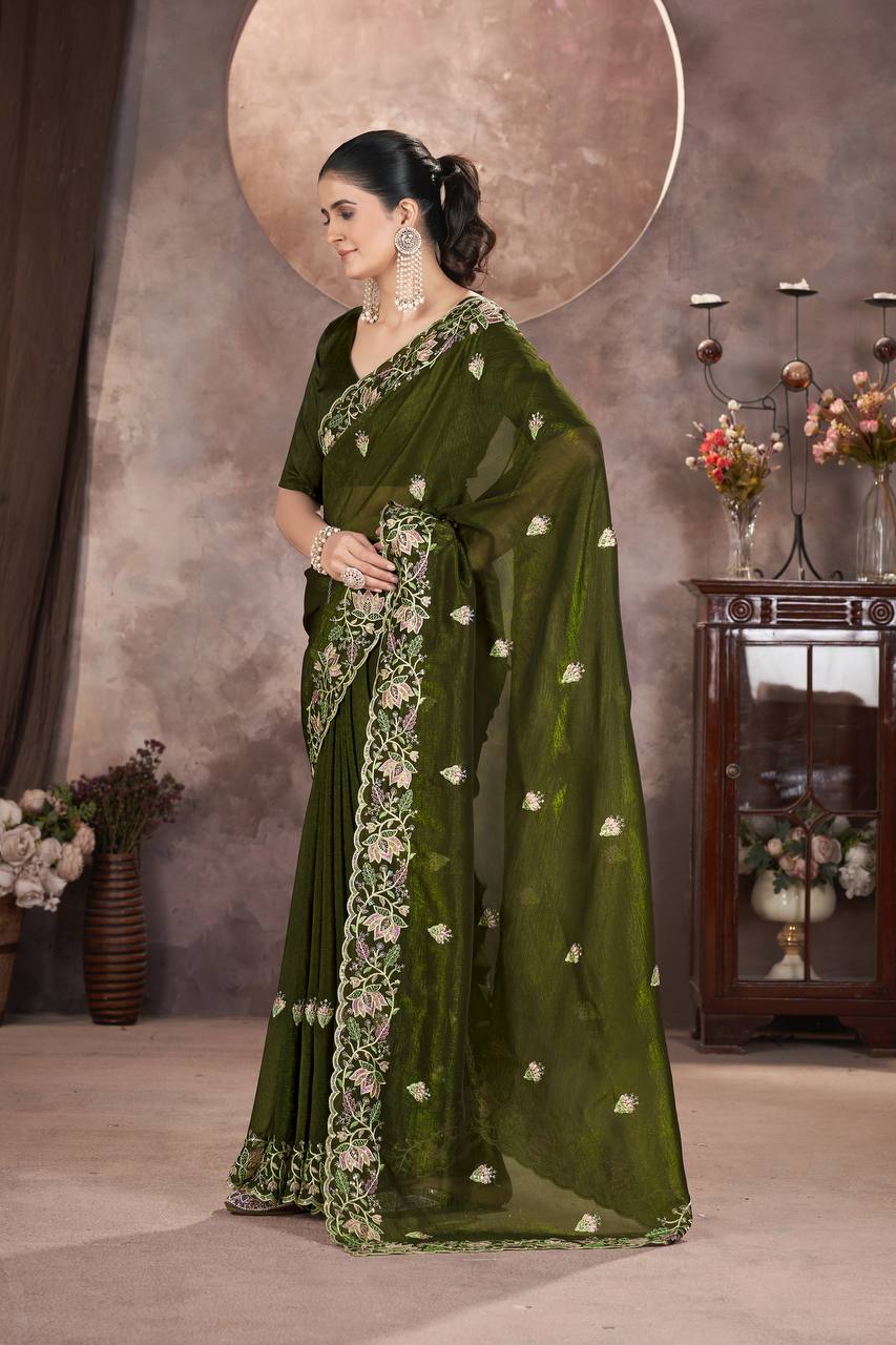 🌸GARMEX EXPORT PRESENTS ✨Premium Designer Embroidery Saree Collection.