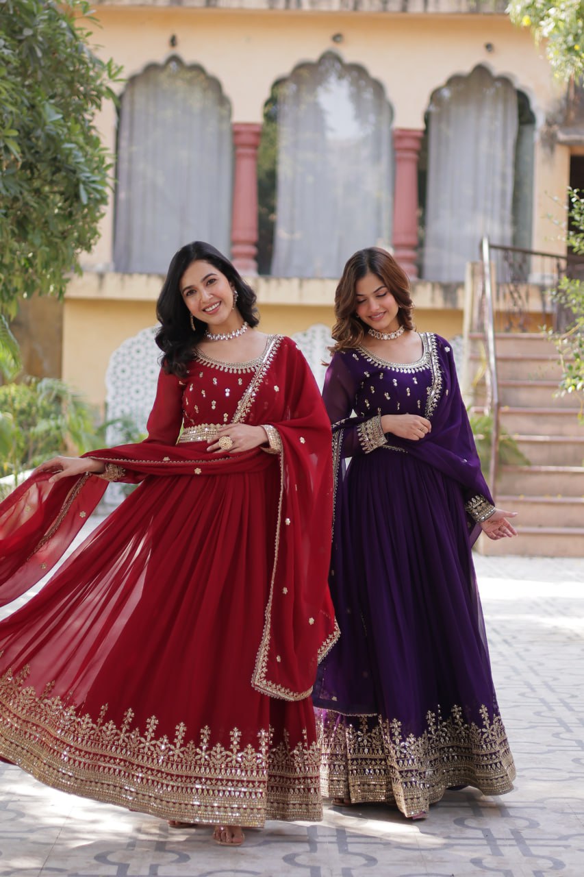 Premium Readymade Gown with Dupatta Set