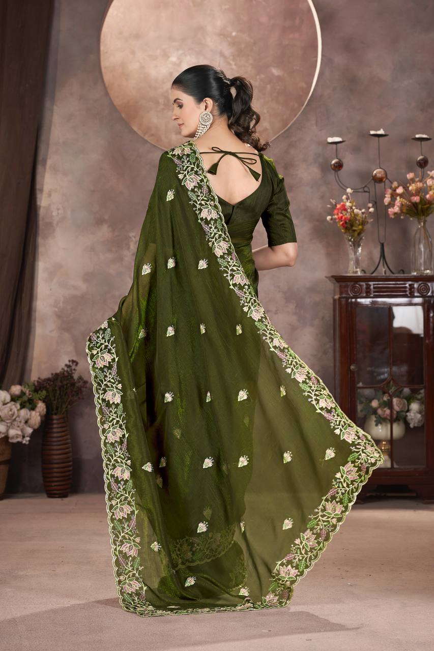 🌸GARMEX EXPORT PRESENTS ✨Premium Designer Embroidery Saree Collection.