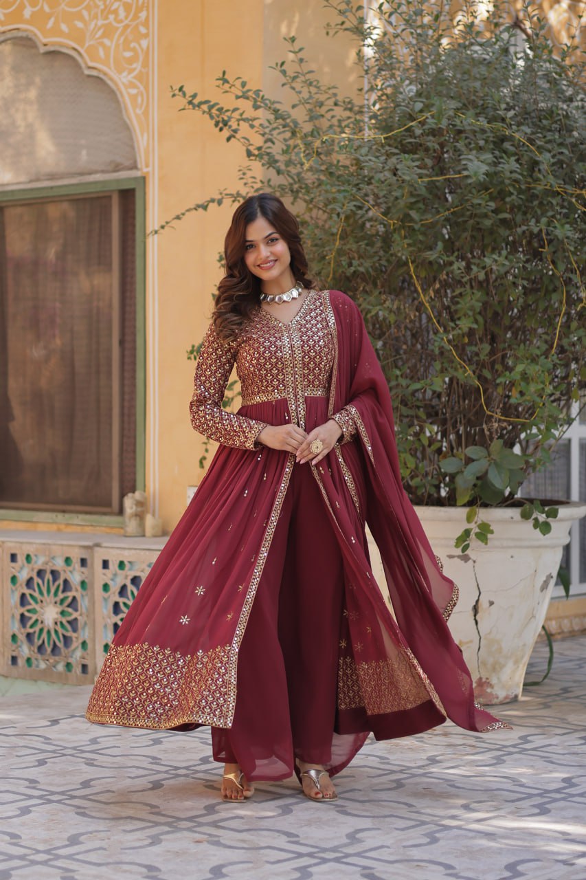 Premium Readymade Gown Collection (Top‐Bottom‐Dupatta Set)