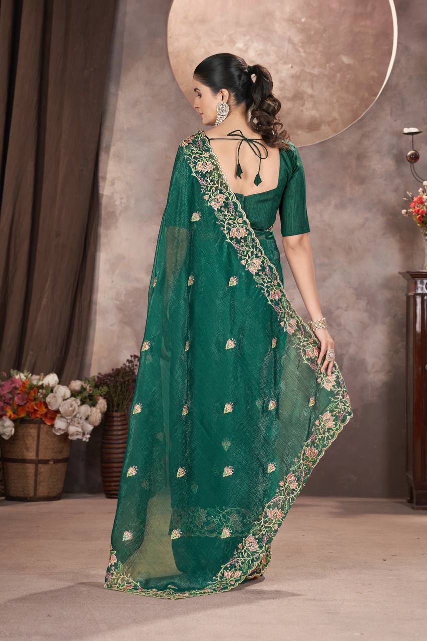 🌸GARMEX EXPORT PRESENTS ✨Premium Designer Embroidery Saree Collection.