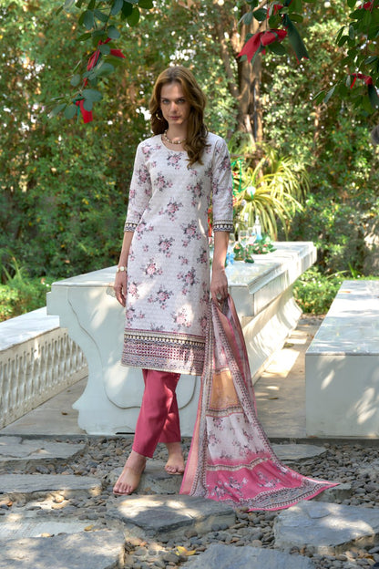 Elegant Straight Kurti Pant Dupatta Set | Garmex Export