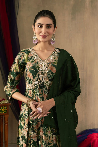 Elegant Embroidered Straight Kurti Pant Dupatta Set – GE04-04 | 2 Gorgeous Colors