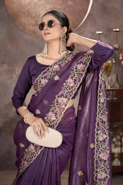🌸GARMEX EXPORT PRESENTS  ✨Premium Designer Embroidery Saree Collection.