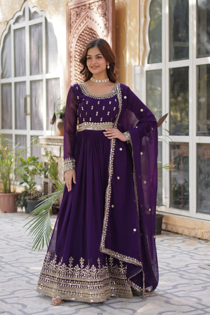 Premium Readymade Gown with Dupatta Set
