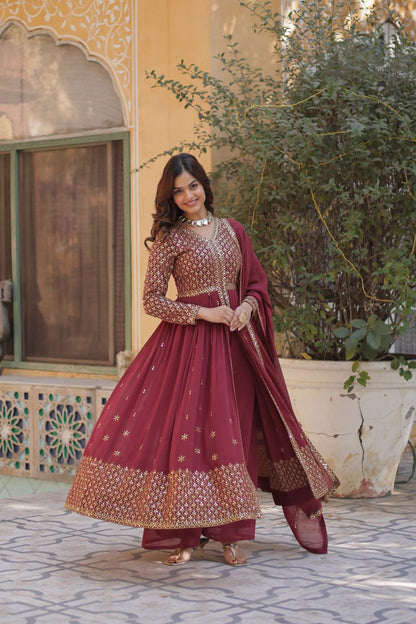 Premium Readymade Gown Collection (Top‐Bottom‐Dupatta Set)