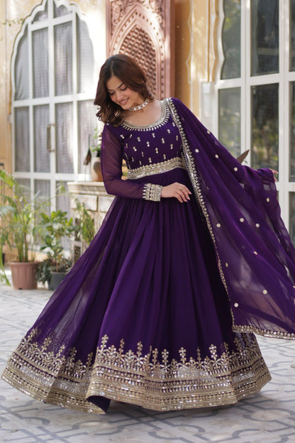 Premium Readymade Gown with Dupatta Set