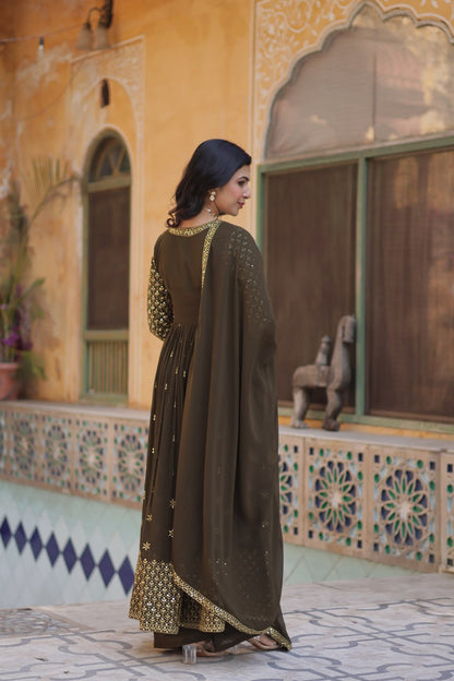 Premium Readymade Gown Collection (Top‐Bottom‐Dupatta Set)