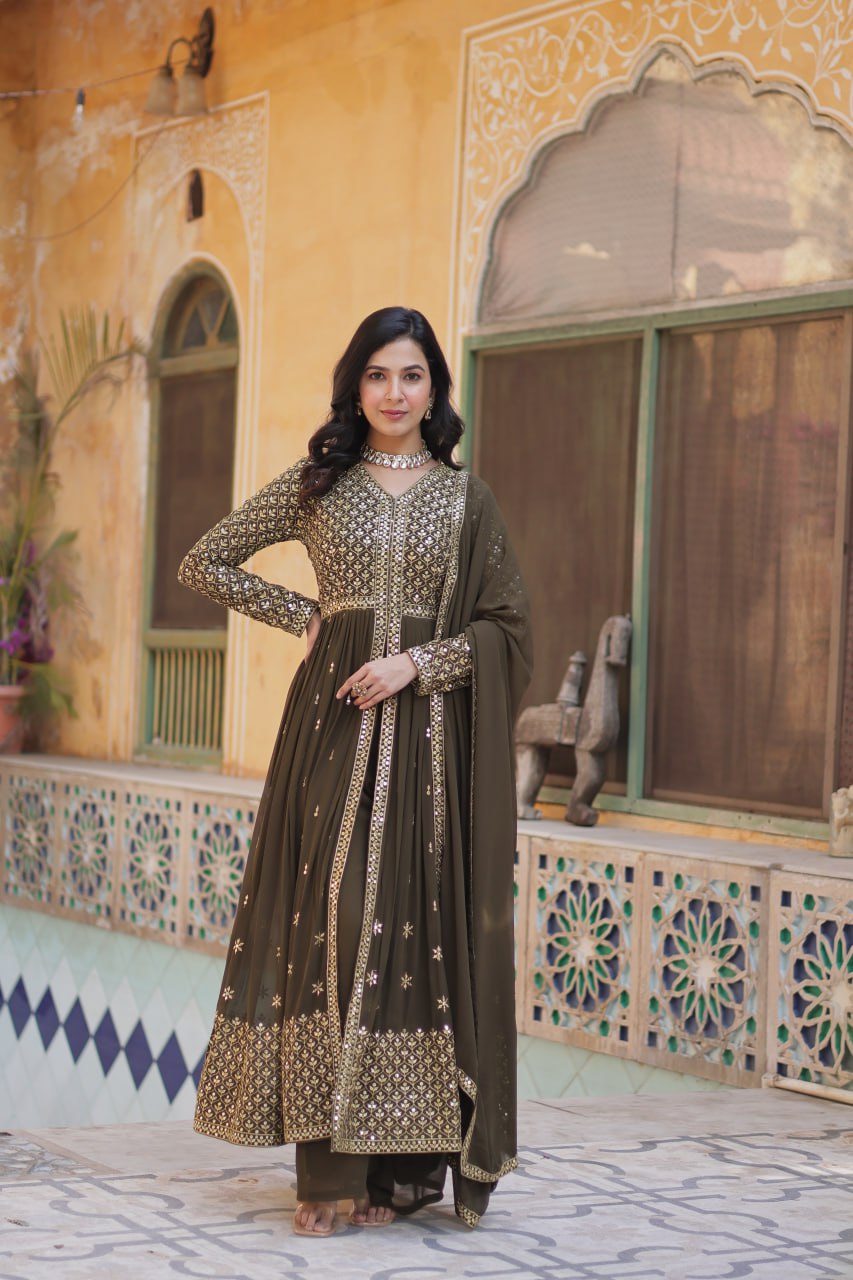 Premium Readymade Gown Collection (Top‐Bottom‐Dupatta Set)