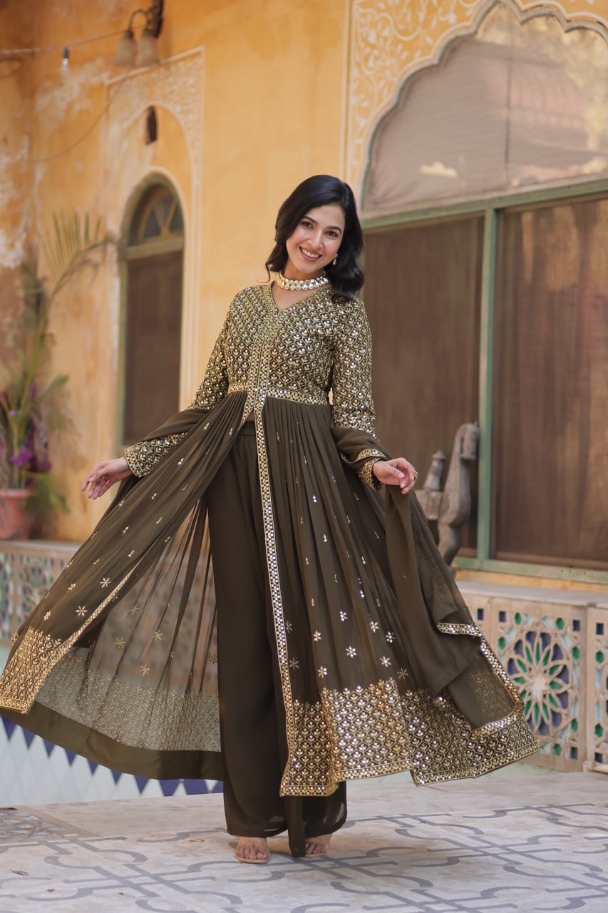Premium Readymade Gown Collection (Top‐Bottom‐Dupatta Set)