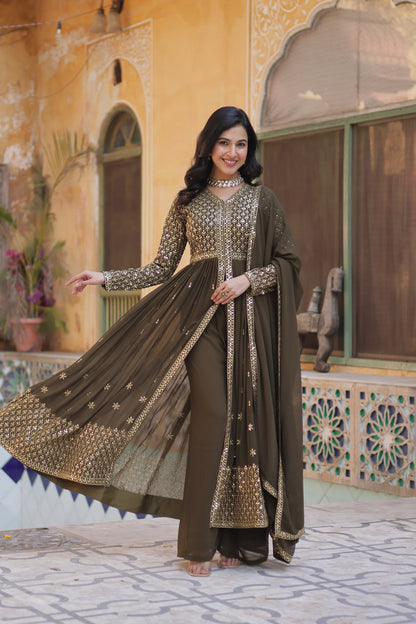 Premium Readymade Gown Collection (Top‐Bottom‐Dupatta Set)