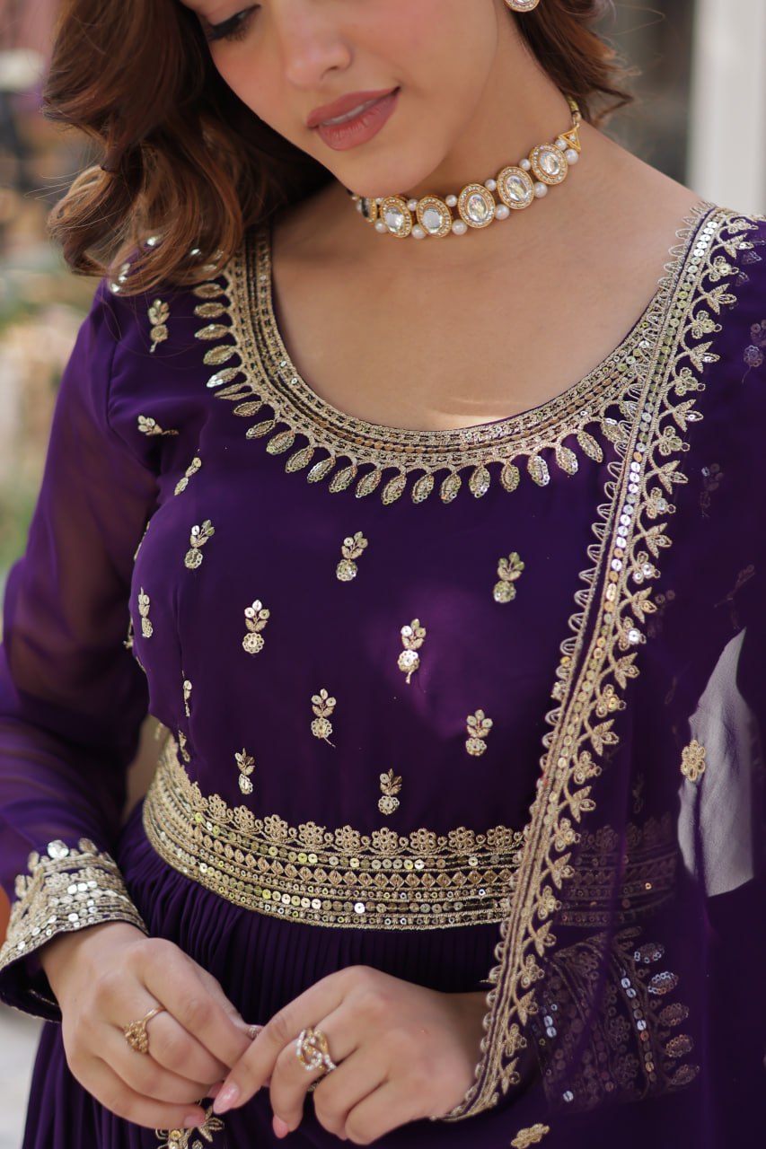 Premium Readymade Gown with Dupatta Set