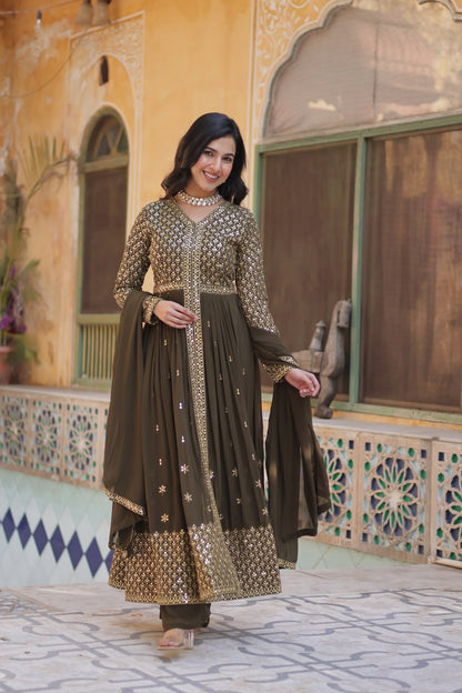 Premium Readymade Gown Collection (Top‐Bottom‐Dupatta Set)