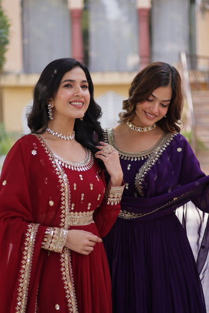 Premium Readymade Gown with Dupatta Set
