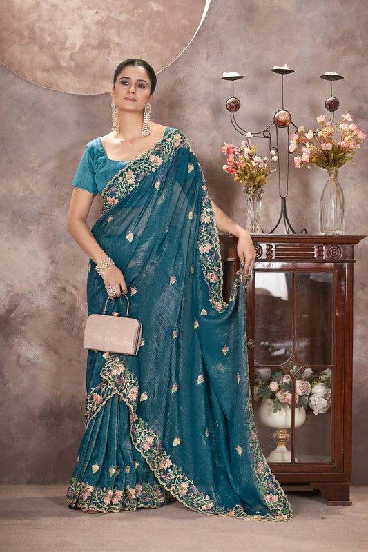 🌸GARMEX EXPORT PRESENTS  ✨Premium Designer Embroidery Saree Collection.