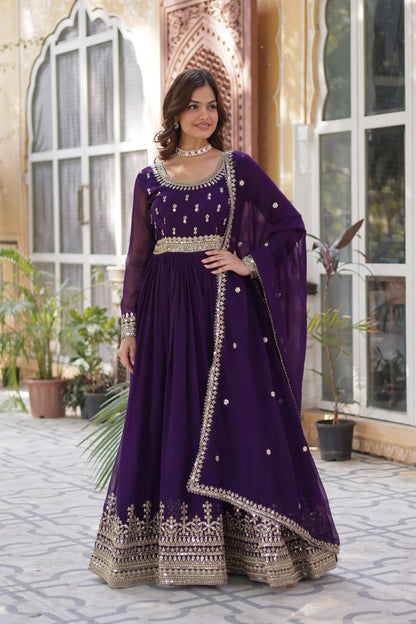 Premium Readymade Gown with Dupatta Set