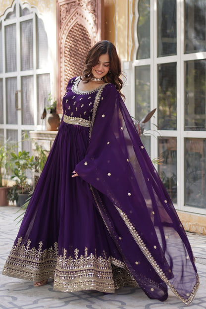 Premium Readymade Gown with Dupatta Set