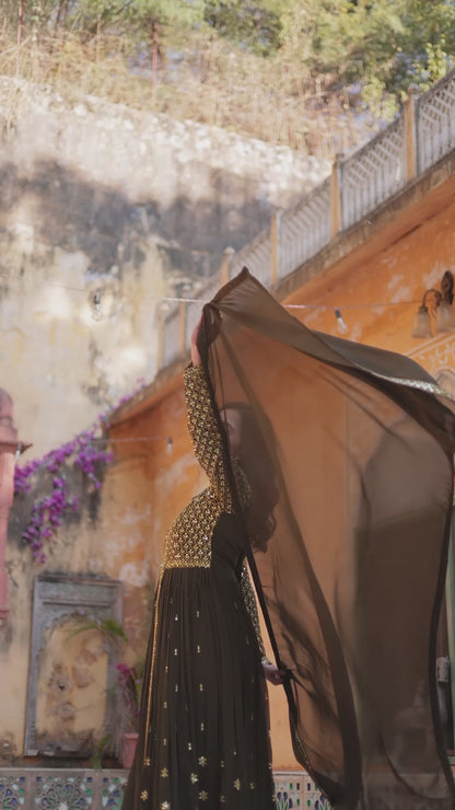 Premium Readymade Gown Collection (Top‐Bottom‐Dupatta Set)